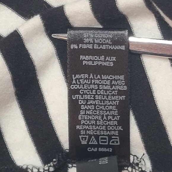 Express Black White Striped Halter Dress Size XS - Picture 5 of 14